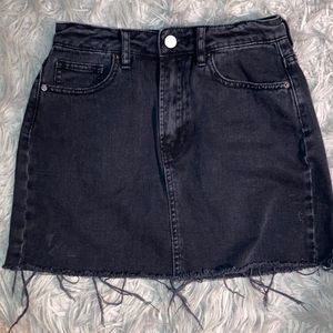 Pacsun Black Jean Skirt Mini Size 26